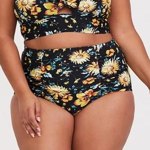 Torrid Sunflower Swim Bottoms